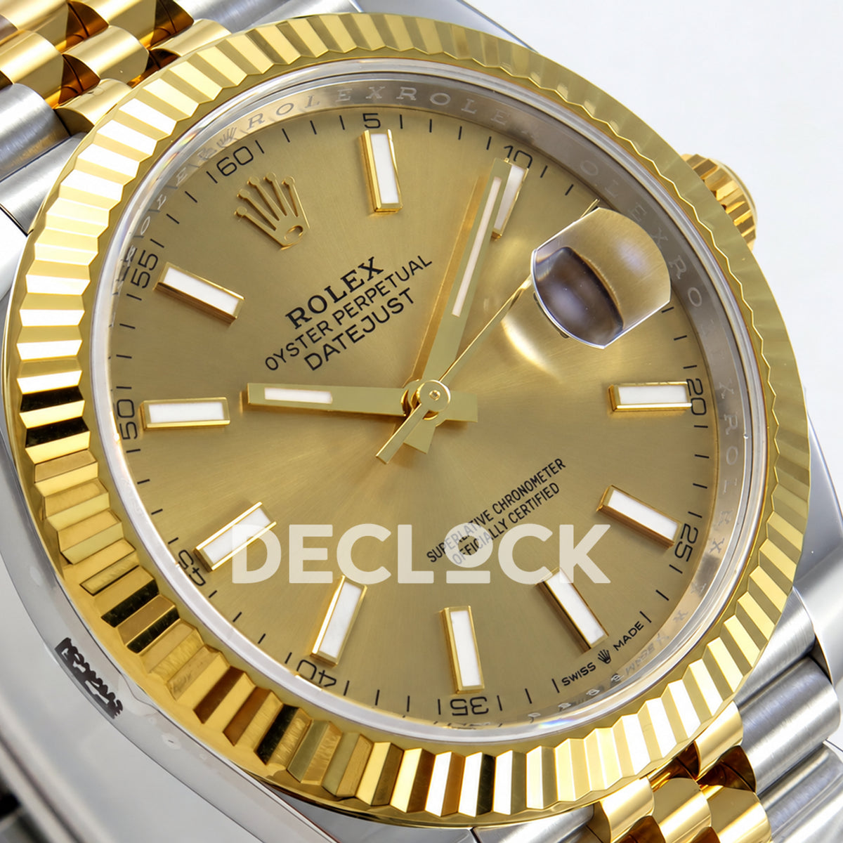 Rolex Datejust 41 126333 Yellow Gold Stick Dial Jubilee VF DD3235