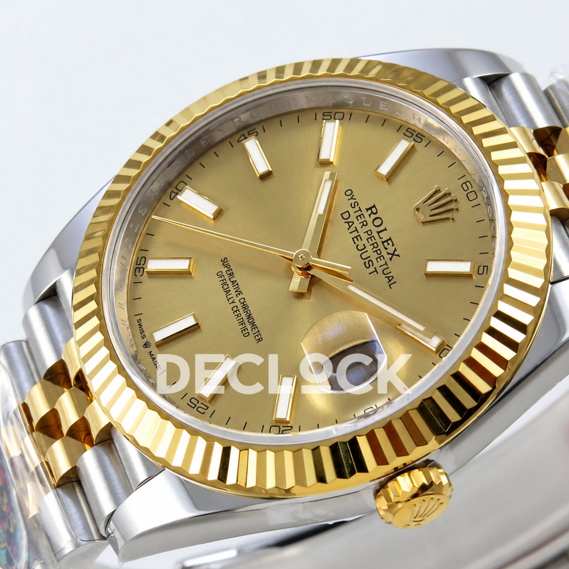 Rolex Datejust 41 126333 Yellow Gold Stick Dial Jubilee VF DD3235
