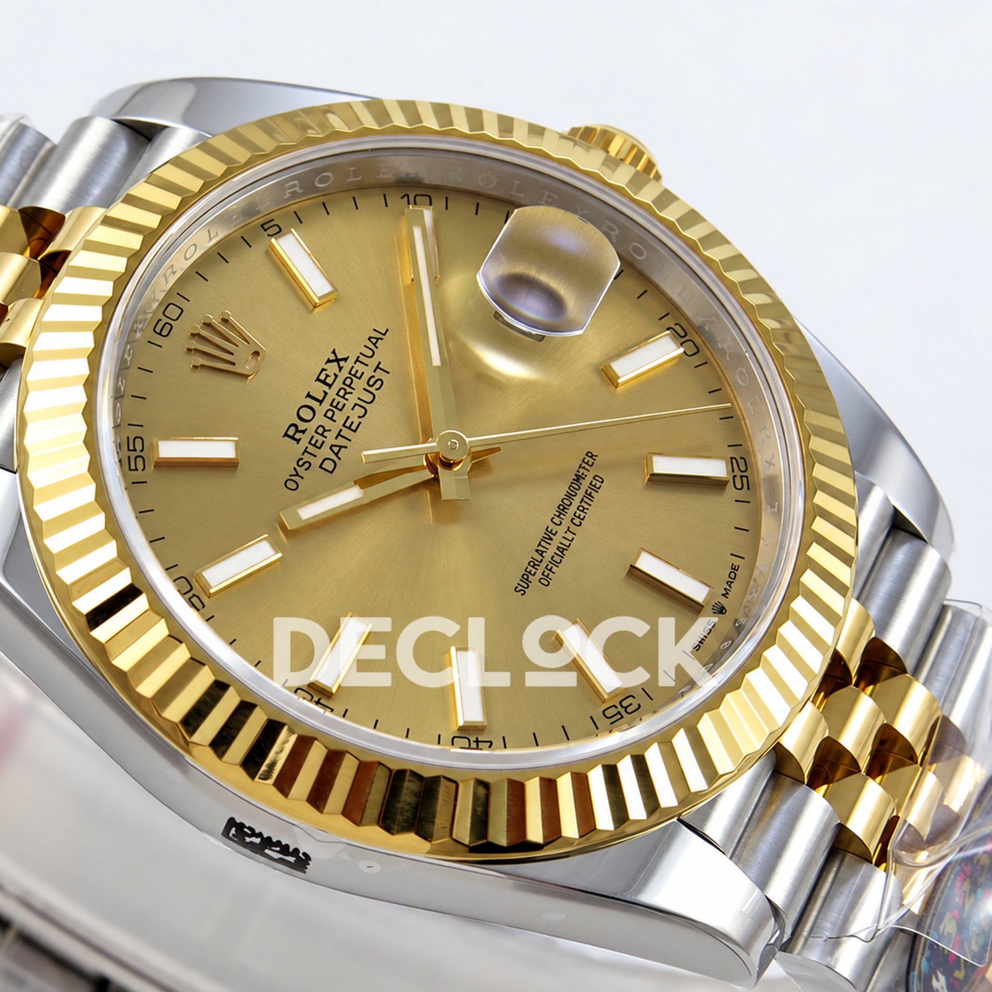 Rolex Datejust 41 126333 Yellow Gold Stick Dial Jubilee VF DD3235