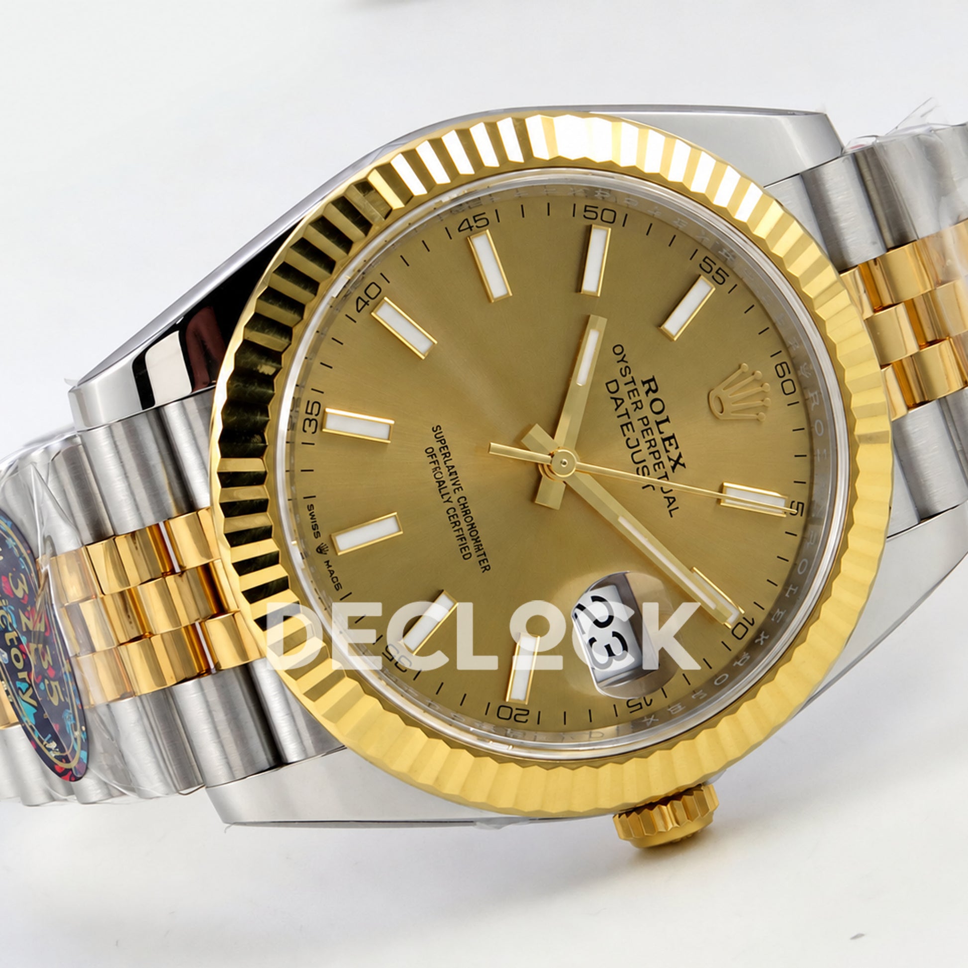 Rolex Datejust 41 126333 Yellow Gold Stick Dial Jubilee VF DD3235