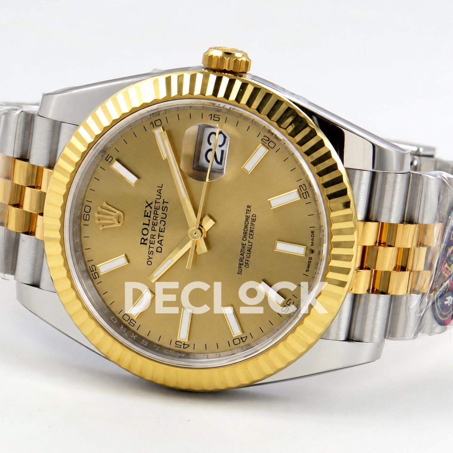 Rolex Datejust 41 126333 Yellow Gold Stick Dial Jubilee VF DD3235