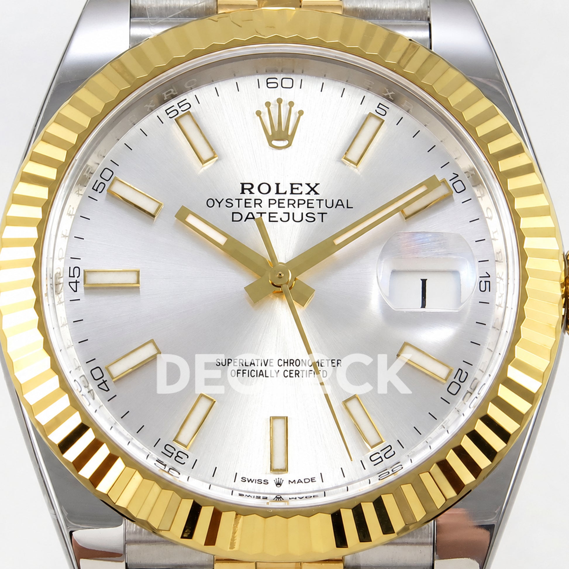 Rolex Datejust 41 126333 Silver Stick Dial Jubilee VF DD3235