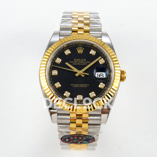 Rolex Datejust 41 126333 Black Diamonds Jubilee VF DD3235