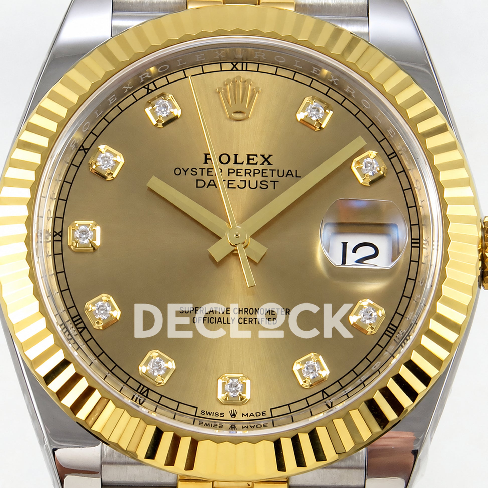 Rolex Datejust 41 126333 Yellow Gold Diamonds Jubilee VF DD3235