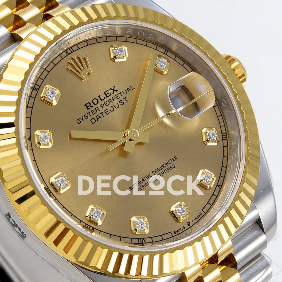 Rolex Datejust 41 126333 Yellow Gold Diamonds Jubilee VF DD3235