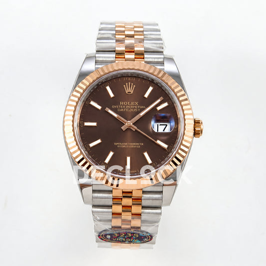 Rolex Datejust 41 126331 Brown Stick Dial Jubilee VF DD3235