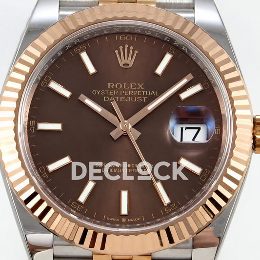 Rolex Datejust 41 126331 Brown Stick Dial Jubilee VF DD3235