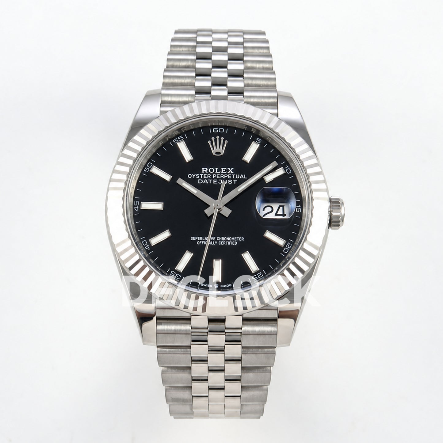Rolex Datejust 41 126334 Black Stick Dial Jubilee GOLD Maker JH3235 Free Sprung