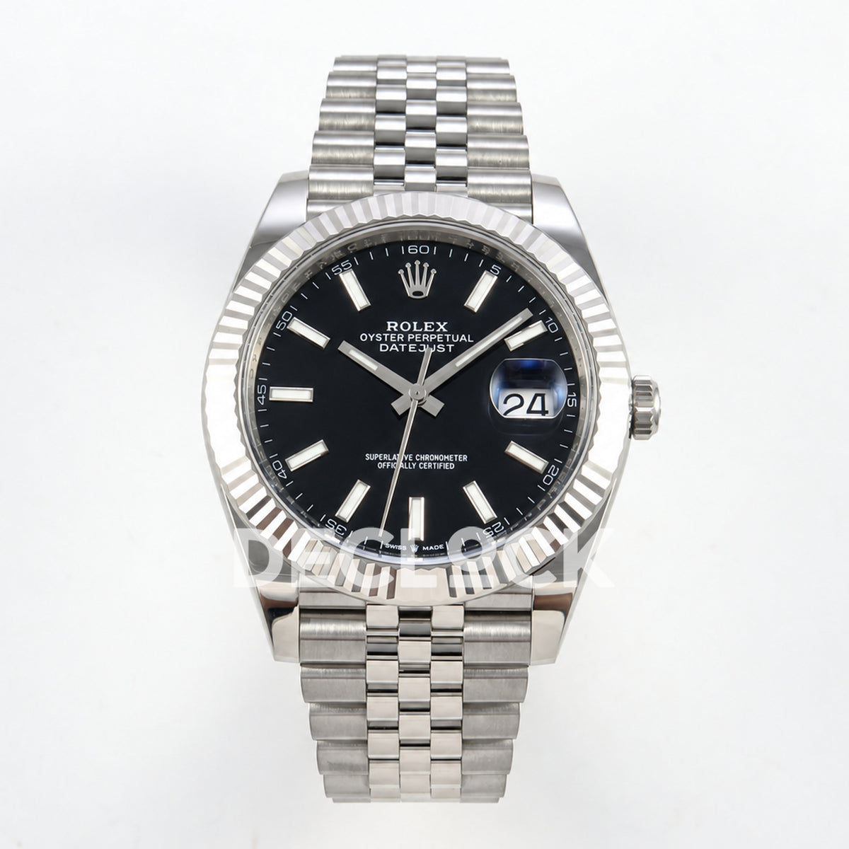 Rolex Datejust 41 126334 Black Stick Dial Jubilee GOLD Maker JH3235 Free Sprung