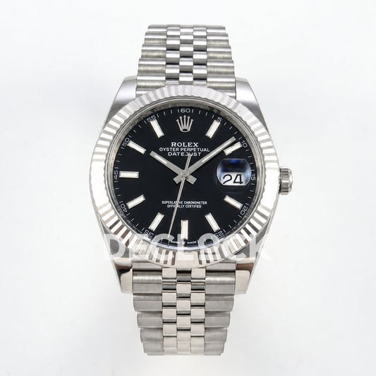 Rolex Datejust 41 126334 Black Stick Dial Jubilee GOLD Maker JH3235 Free Sprung