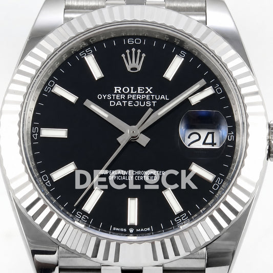 Rolex Datejust 41 126334 Black Stick Dial Jubilee GOLD Maker JH3235 Free Sprung