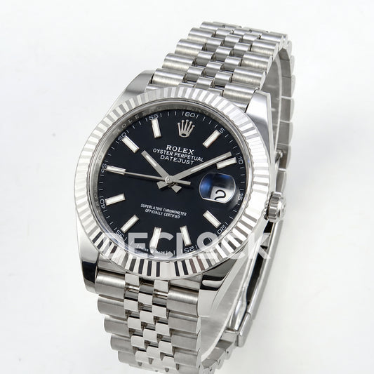 Rolex Datejust 41 126334 Black Stick Dial Jubilee GOLD Maker JH3235 Free Sprung