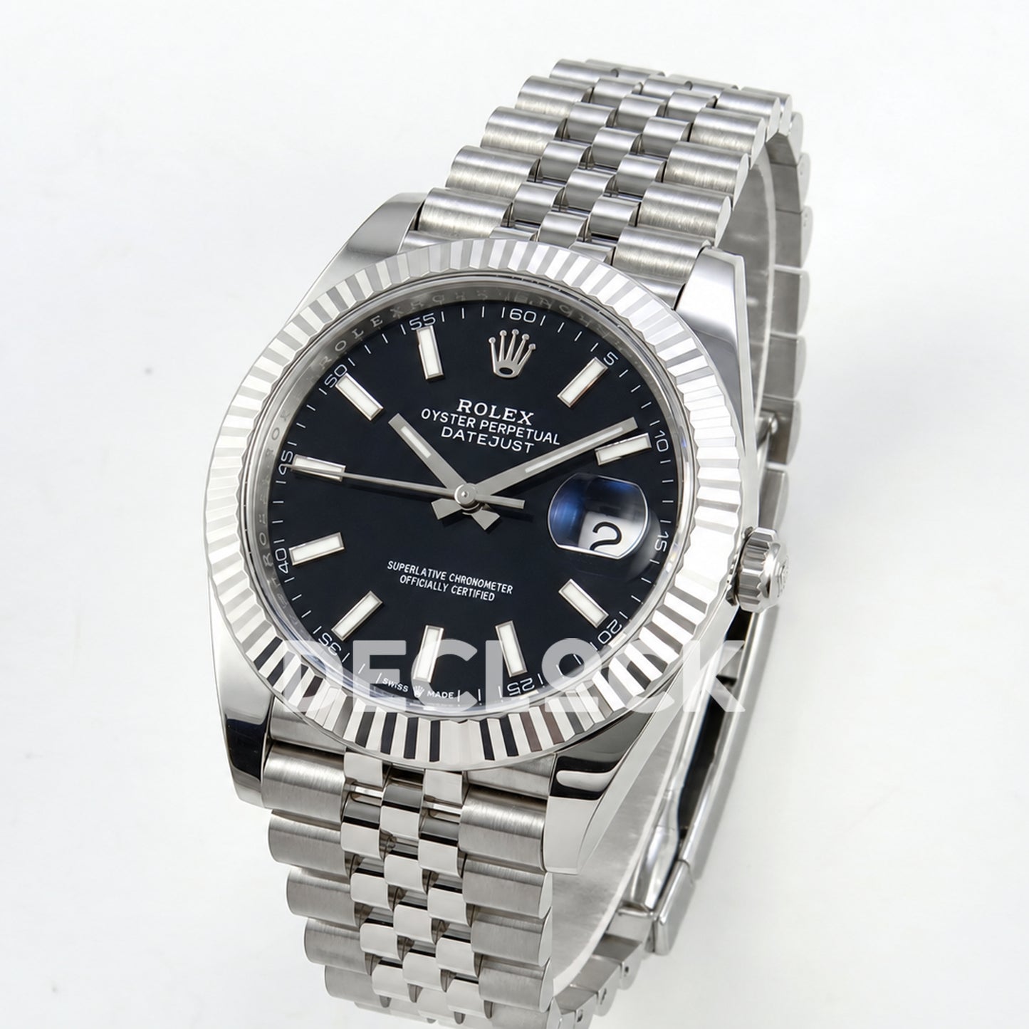 Rolex Datejust 41 126334 Black Stick Dial Jubilee GOLD Maker JH3235 Free Sprung