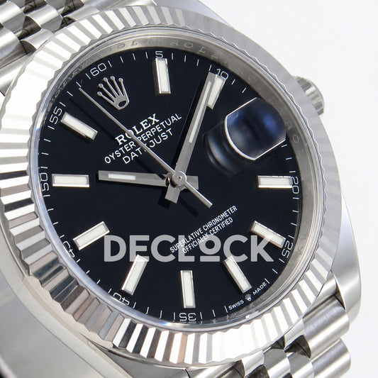 Rolex Datejust 41 126334 Black Stick Dial Jubilee GOLD Maker JH3235 Free Sprung