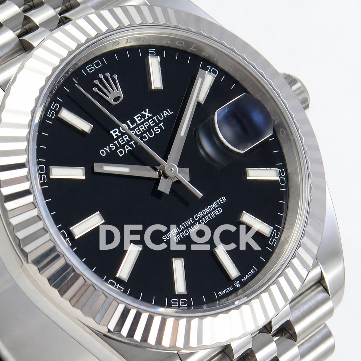 Rolex Datejust 41 126334 Black Stick Dial Jubilee GOLD Maker JH3235 Free Sprung