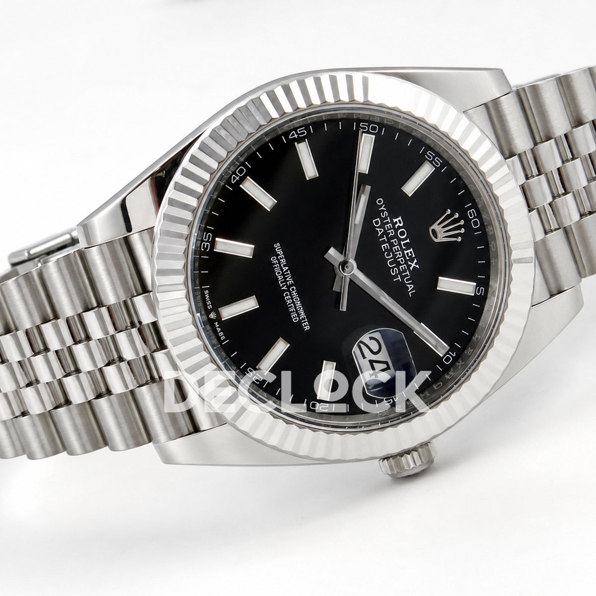 Rolex Datejust 41 126334 Black Stick Dial Jubilee GOLD Maker JH3235 Free Sprung