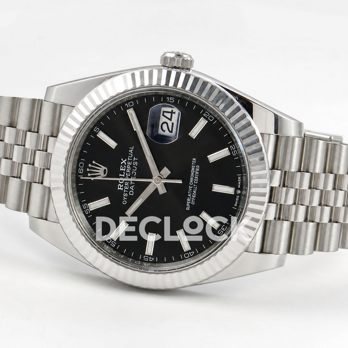 Rolex Datejust 41 126334 Black Stick Dial Jubilee GOLD Maker JH3235 Free Sprung