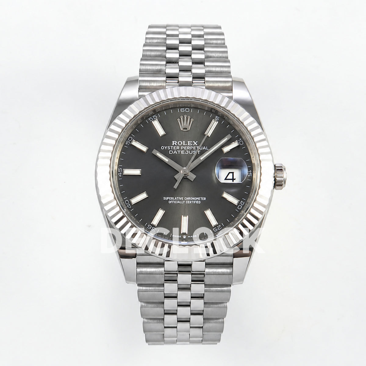Rolex Datejust 41 126334 Grey Stick Dial Jubilee GOLD Maker JH3235 Free Sprung