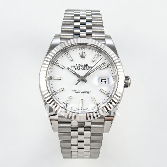 Rolex Datejust 41 126334 White Stick Dial Jubilee GOLD Maker JH3235 Free Sprung