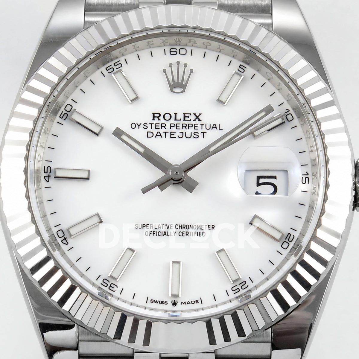 Rolex Datejust 41 126334 White Stick Dial Jubilee GOLD Maker JH3235 Free Sprung