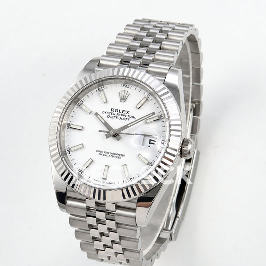 Rolex Datejust 41 126334 White Stick Dial Jubilee GOLD Maker JH3235 Free Sprung