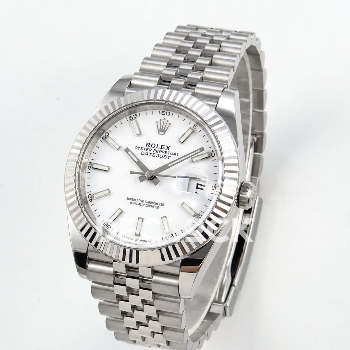 Rolex Datejust 41 126334 White Stick Dial Jubilee GOLD Maker JH3235 Free Sprung