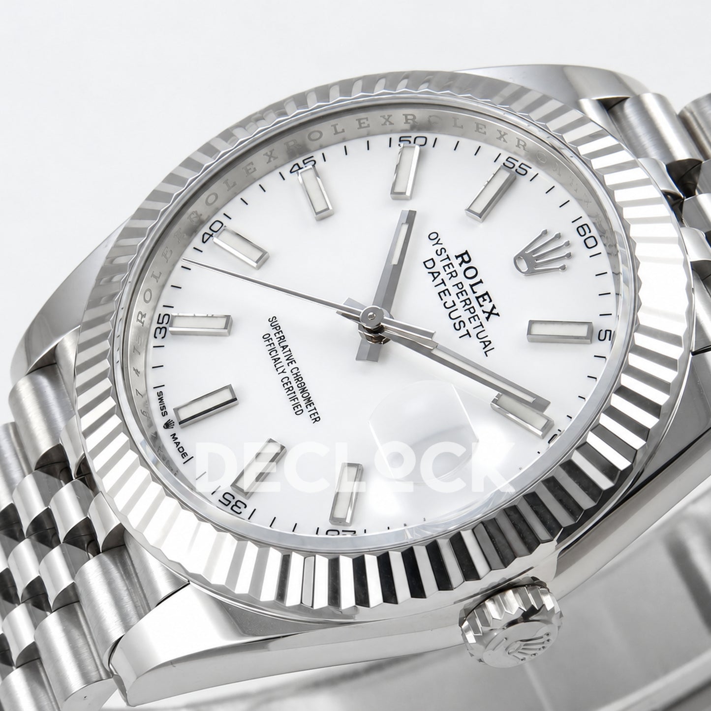 Rolex Datejust 41 126334 White Stick Dial Jubilee GOLD Maker JH3235 Free Sprung