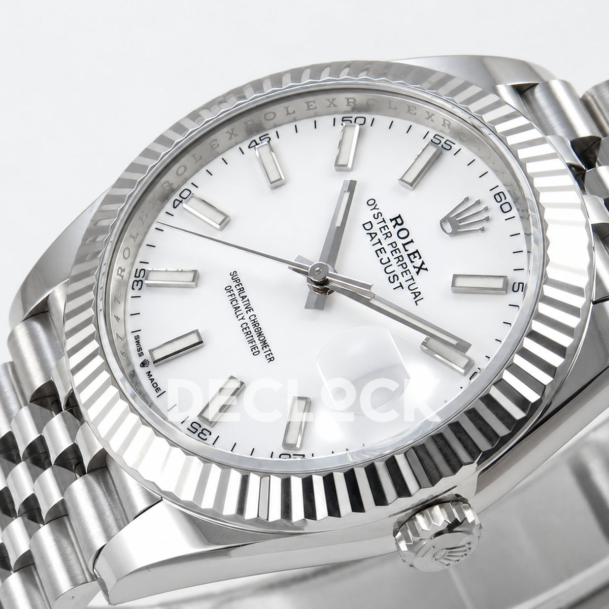 Rolex Datejust 41 126334 White Stick Dial Jubilee GOLD Maker JH3235 Free Sprung