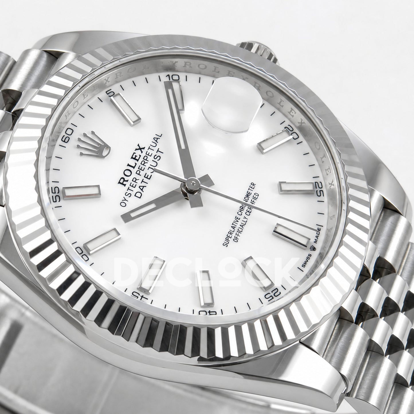 Rolex Datejust 41 126334 White Stick Dial Jubilee GOLD Maker JH3235 Free Sprung