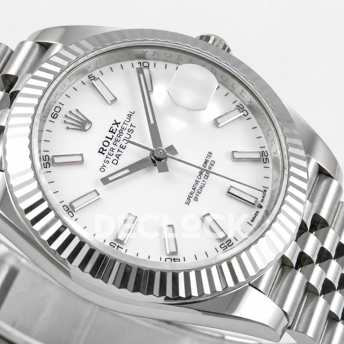 Rolex Datejust 41 126334 White Stick Dial Jubilee GOLD Maker JH3235 Free Sprung