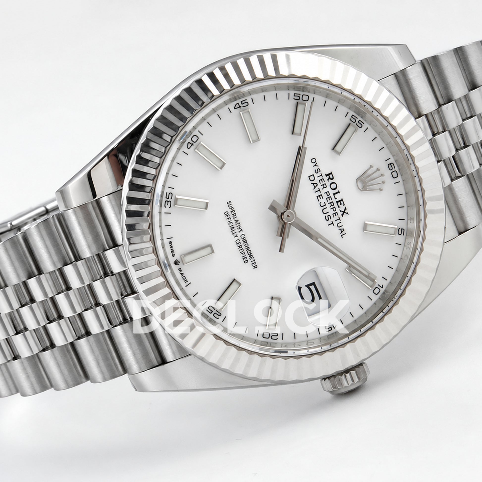 Rolex Datejust 41 126334 White Stick Dial Jubilee GOLD Maker JH3235 Free Sprung