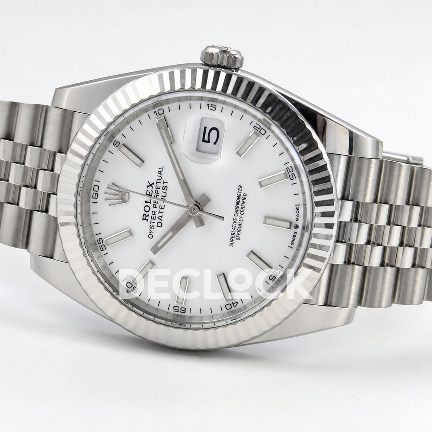 Rolex Datejust 41 126334 White Stick Dial Jubilee GOLD Maker JH3235 Free Sprung
