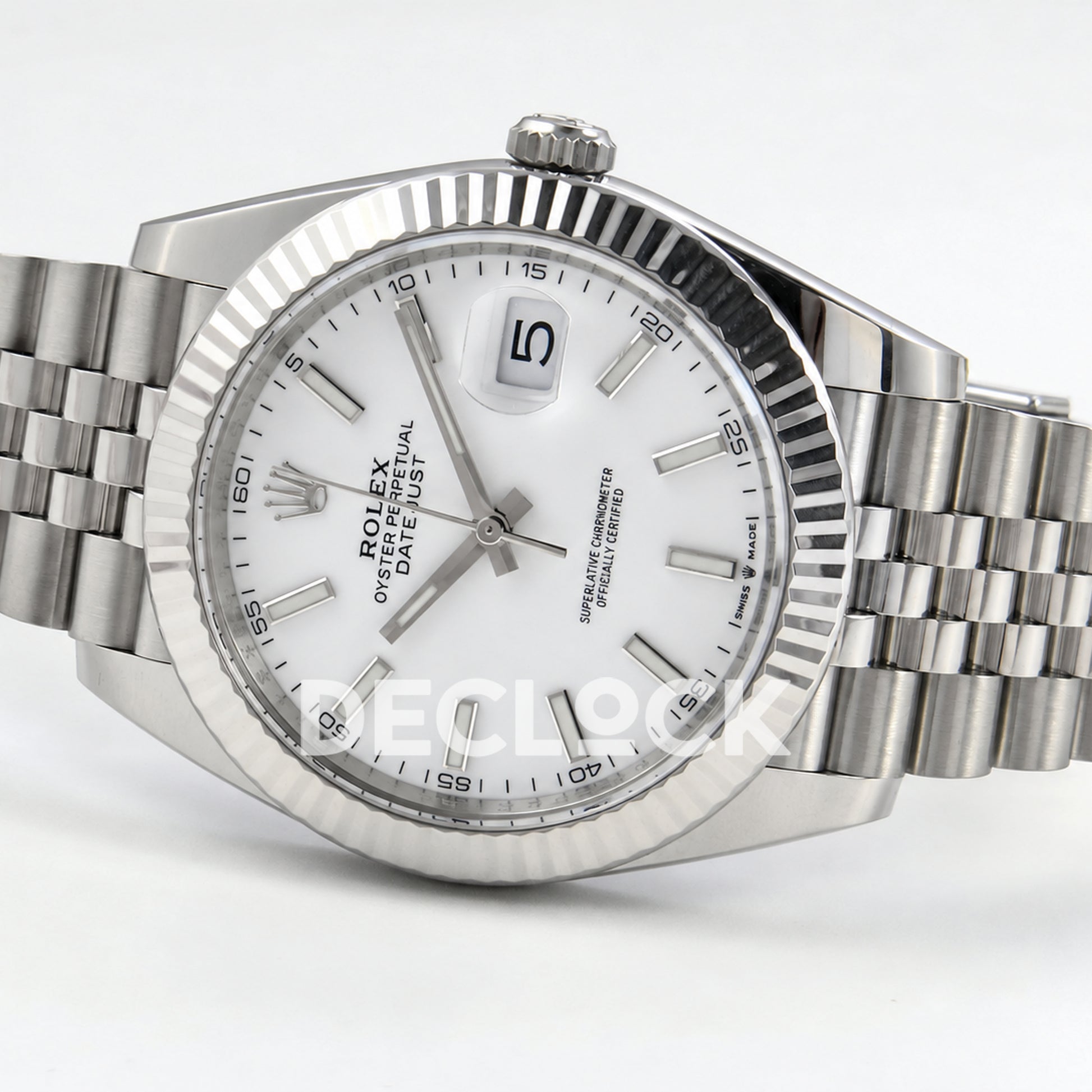 Rolex Datejust 41 126334 White Stick Dial Jubilee GOLD Maker JH3235 Free Sprung