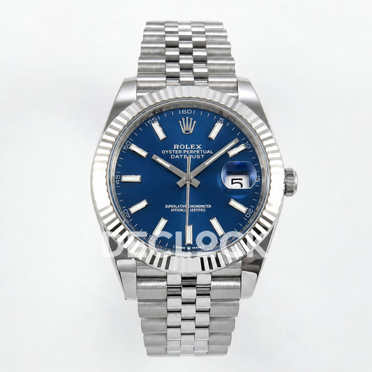 Rolex Datejust 41 126334 Blue Stick Dial Jubilee GOLD Maker JH3235 Free Sprung