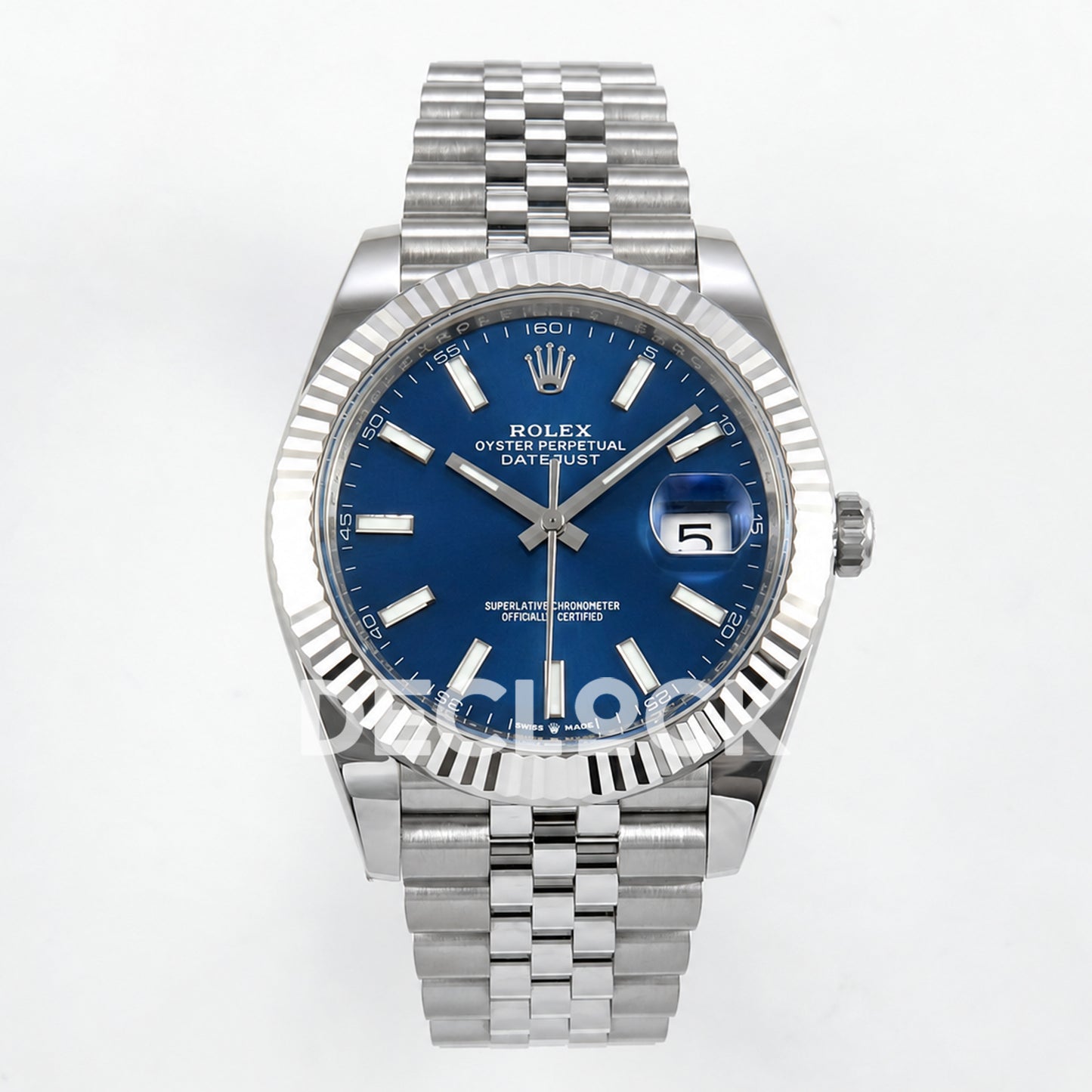 Rolex Datejust 41 126334 Blue Stick Dial Jubilee GOLD Maker JH3235 Free Sprung
