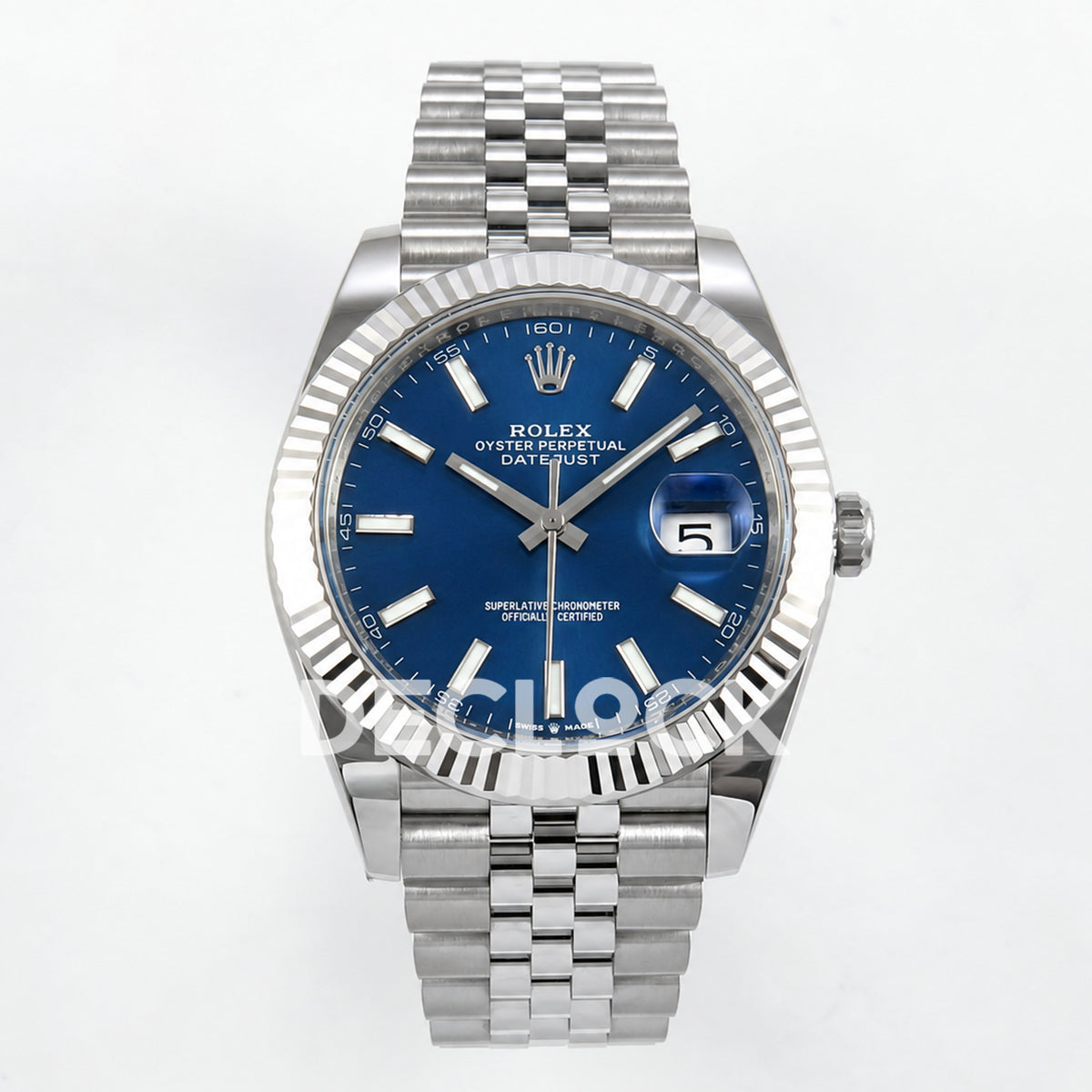 Rolex Datejust 41 126334 Blue Stick Dial Jubilee GOLD Maker JH3235 Free Sprung