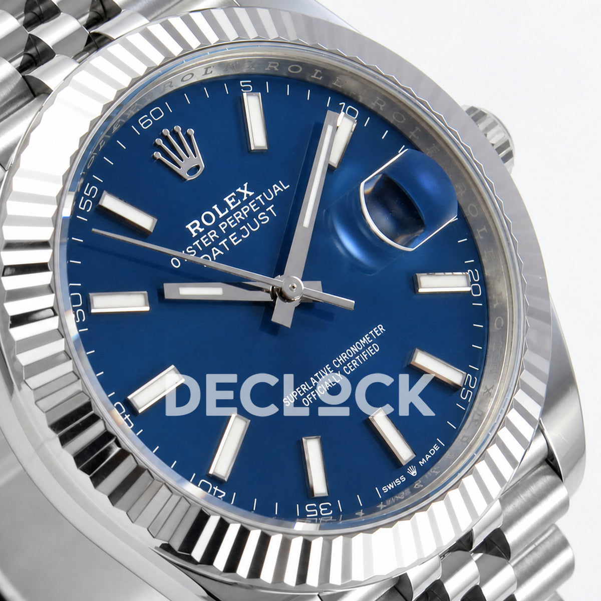 Rolex Datejust 41 126334 Blue Stick Dial Jubilee GOLD Maker JH3235 Free Sprung