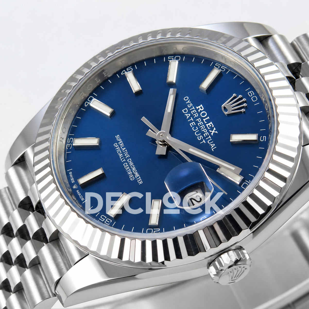 Rolex Datejust 41 126334 Blue Stick Dial Jubilee GOLD Maker JH3235 Free Sprung