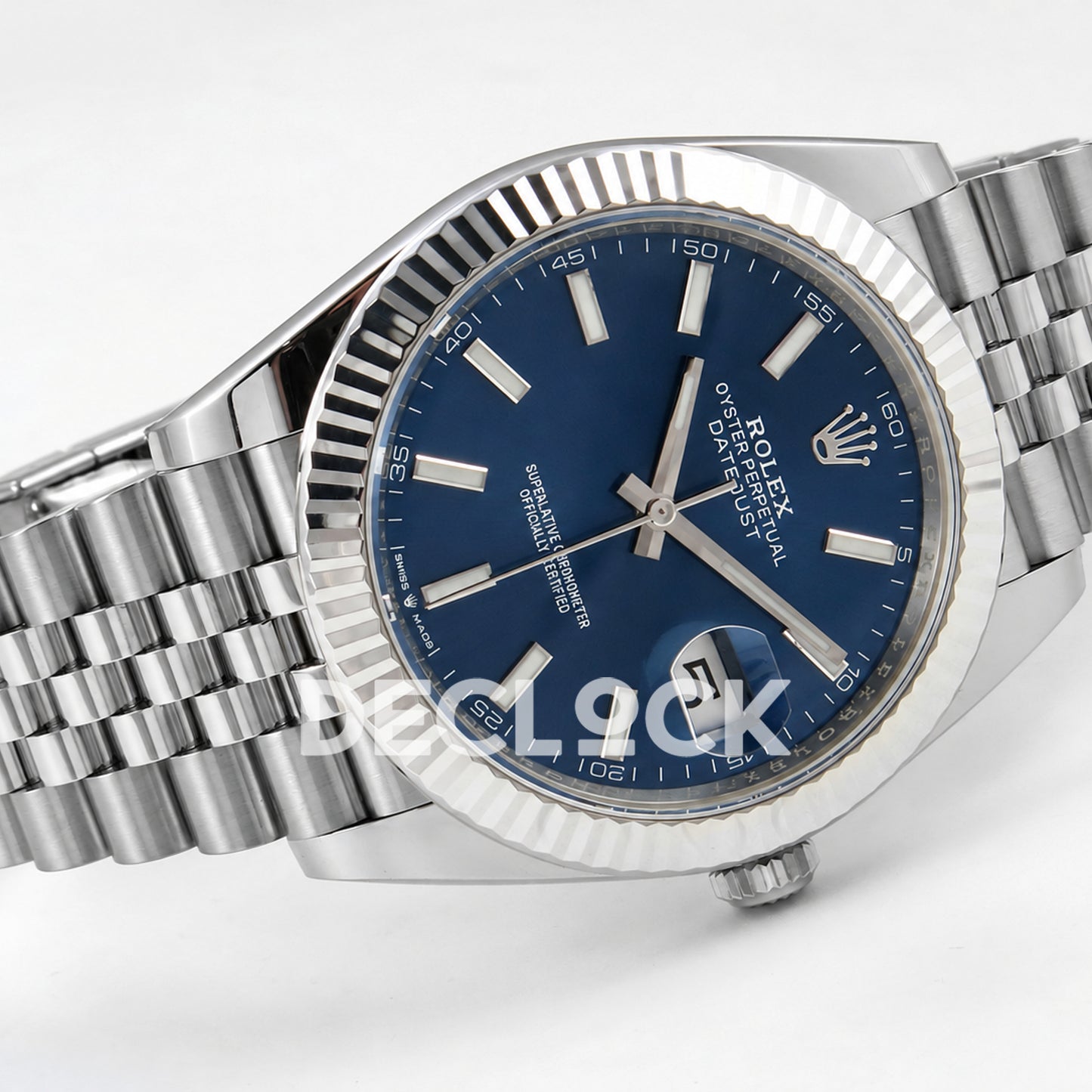 Rolex Datejust 41 126334 Blue Stick Dial Jubilee GOLD Maker JH3235 Free Sprung