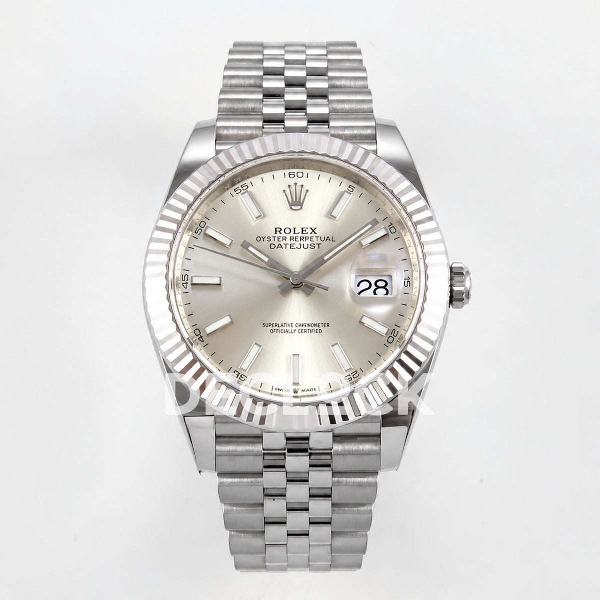 Rolex Datejust 41 126334 Silver Stick Dial Jubilee GOLD Maker JH3235 Free Sprung