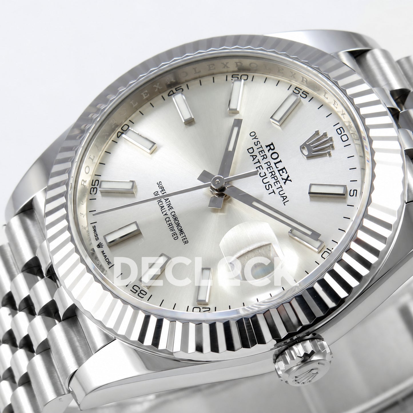 Rolex Datejust 41 126334 Silver Stick Dial Jubilee GOLD Maker JH3235 Free Sprung