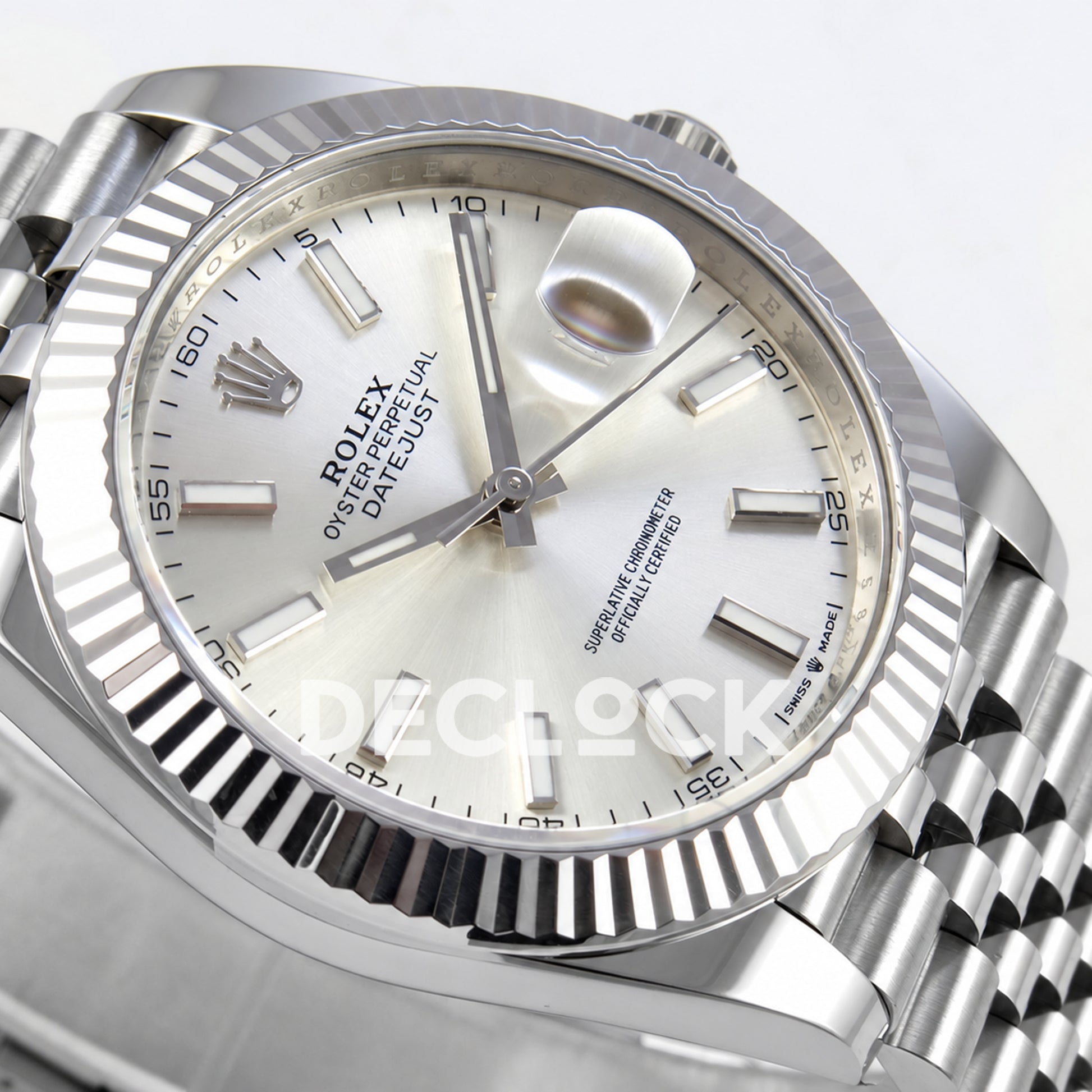 Rolex Datejust 41 126334 Silver Stick Dial Jubilee GOLD Maker JH3235 Free Sprung