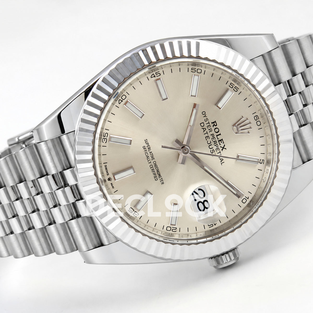 Rolex Datejust 41 126334 Silver Stick Dial Jubilee GOLD Maker JH3235 Free Sprung