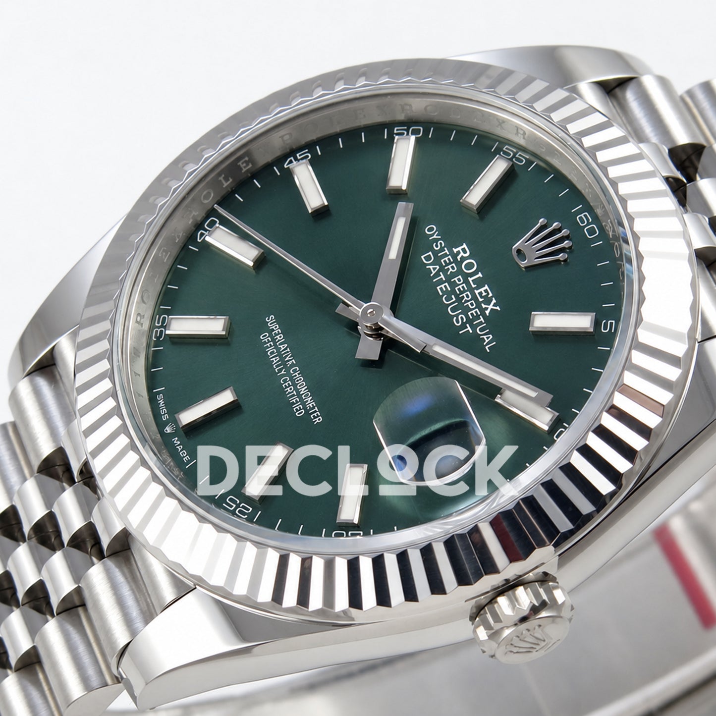 Rolex Datejust 41 126334 Green Stick Dial Jubilee GOLD Maker JH3235 Free Sprung