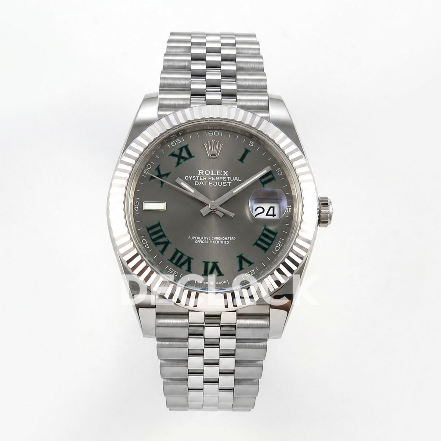 Rolex Datejust 41 126334 Wimbledon Jubilee GOLD Maker JH3235 Free Sprung