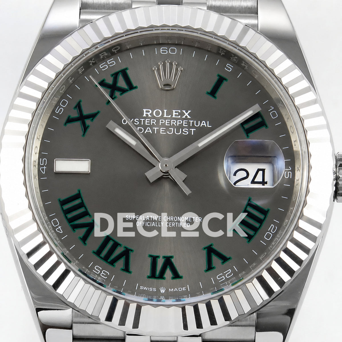 Rolex Datejust 41 126334 Wimbledon Jubilee GOLD Maker JH3235 Free Sprung