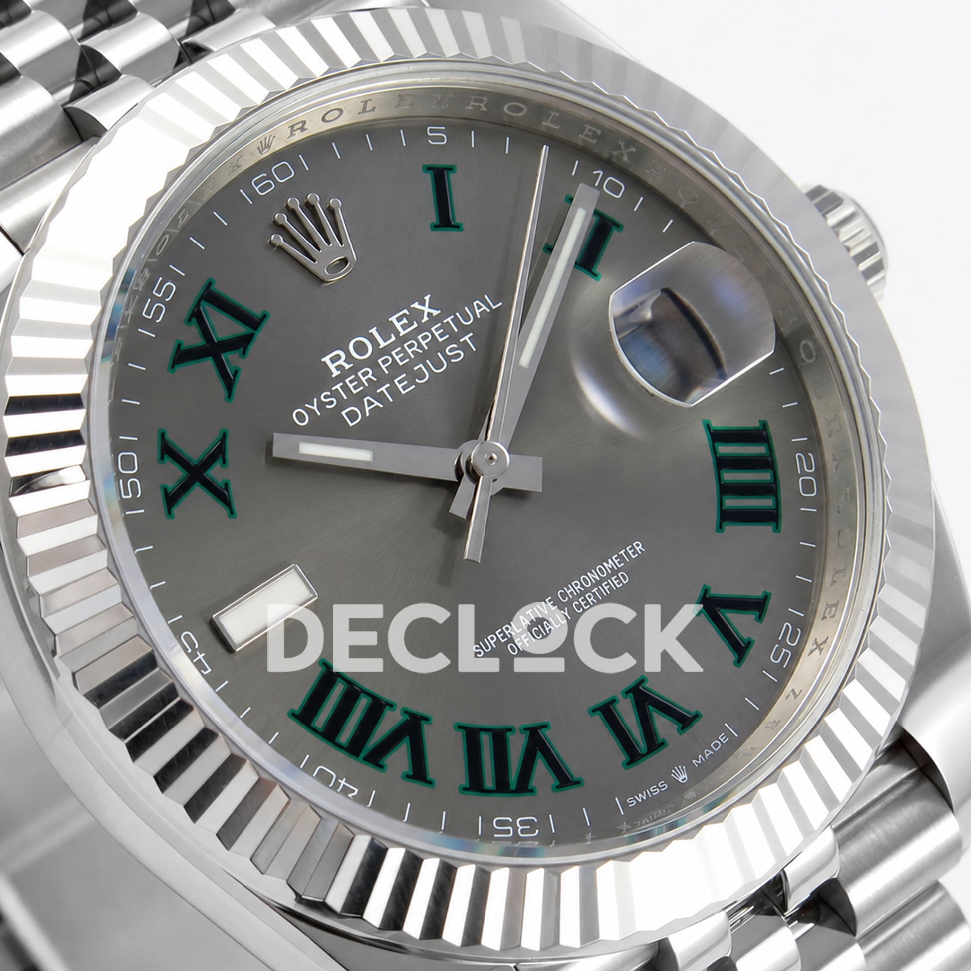 Rolex Datejust 41 126334 Wimbledon Jubilee GOLD Maker JH3235 Free Sprung