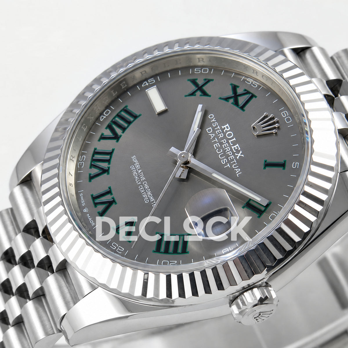 Rolex Datejust 41 126334 Wimbledon Jubilee GOLD Maker JH3235 Free Sprung