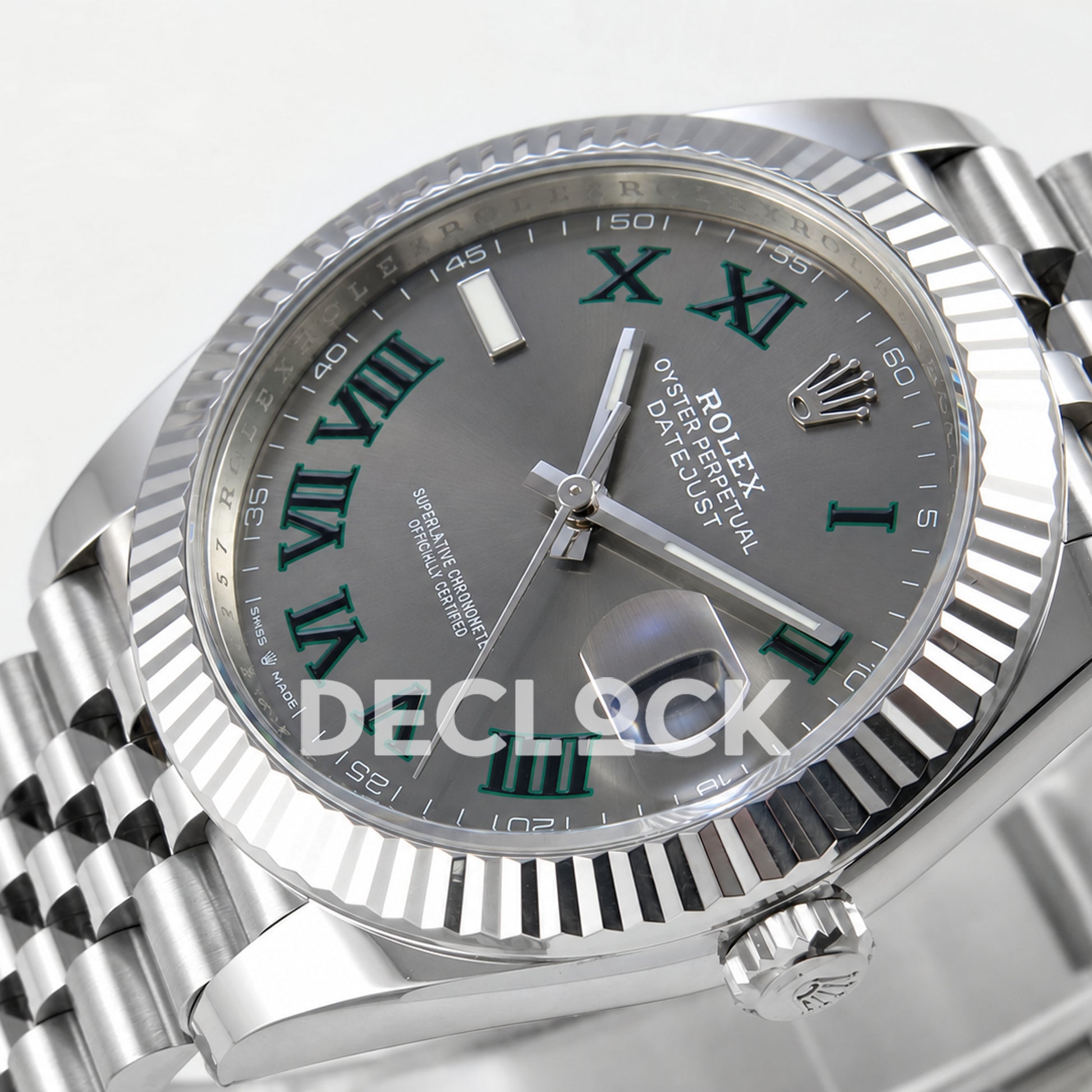 Rolex Datejust 41 126334 Wimbledon Jubilee GOLD Maker JH3235 Free Sprung