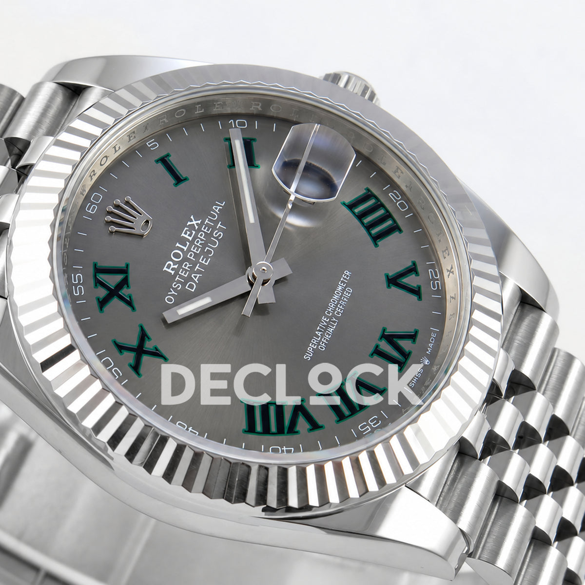 Rolex Datejust 41 126334 Wimbledon Jubilee GOLD Maker JH3235 Free Sprung